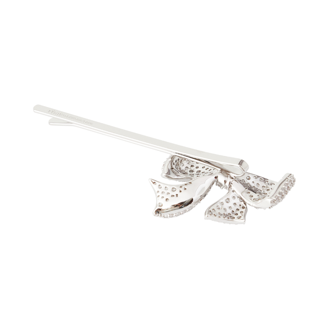 위민 x 슈슈통 기프트 보우노트 헤어 클립 화이트 - 26FW(Yvmin x Shushu/Tong Gift Bowknot Hair Clip White - 26FW) - 4