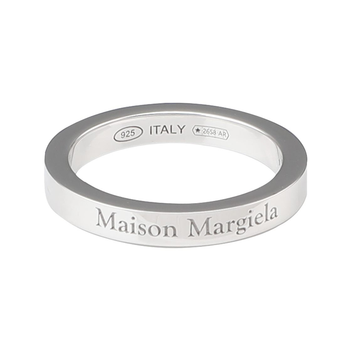 SM1UQ0122 P8865 102 [20% 쿠폰] Maison Margiela Logo Ring Silver