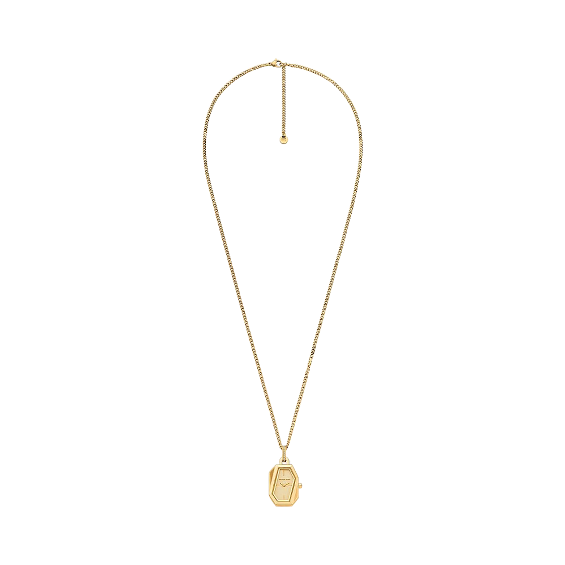 (W) 마이클 코어스 수리 쿼츠 투핸드 24mm 골드 톤 워치 네클리스 골드((W) Michael Kors Suri Quartz Two-Hand 24mm Gold Tone Watch Necklace Gold)