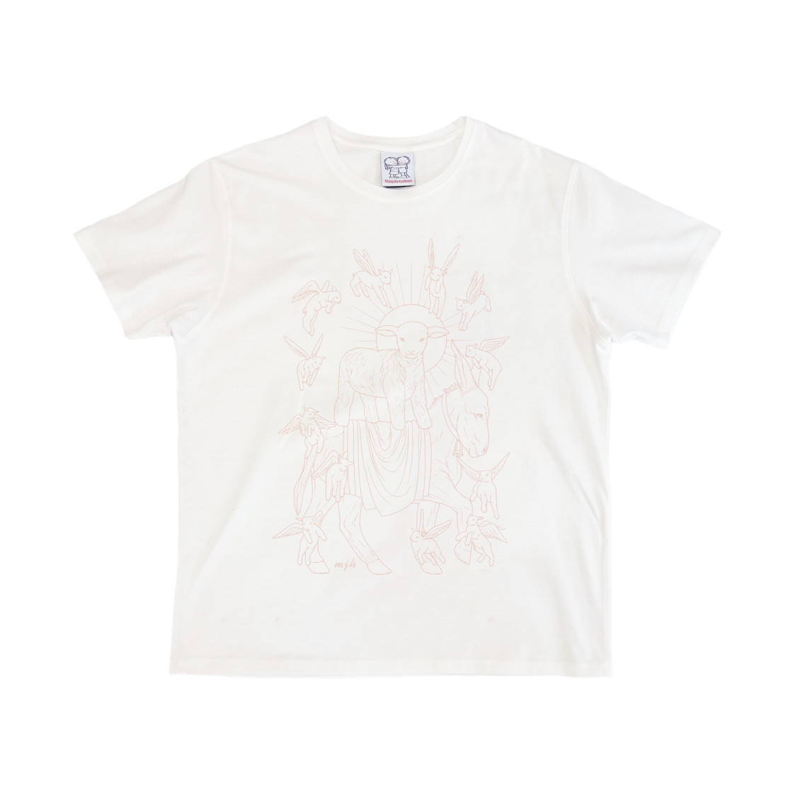 9606201 Mosquito Murderers Jerusalem Line Work T-Shirt White