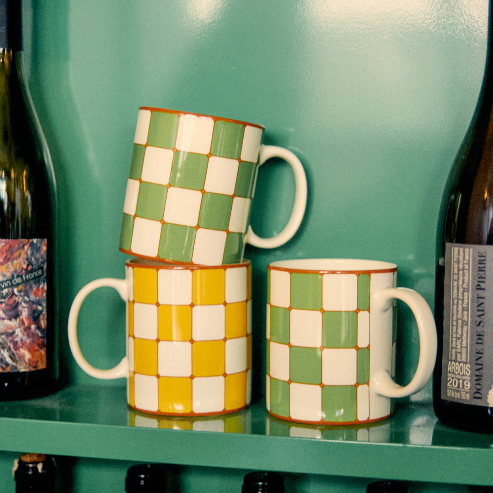 세이투셰 체커보드 머그 2종(Say Touche Checkerboard Mug 2colors) - 5