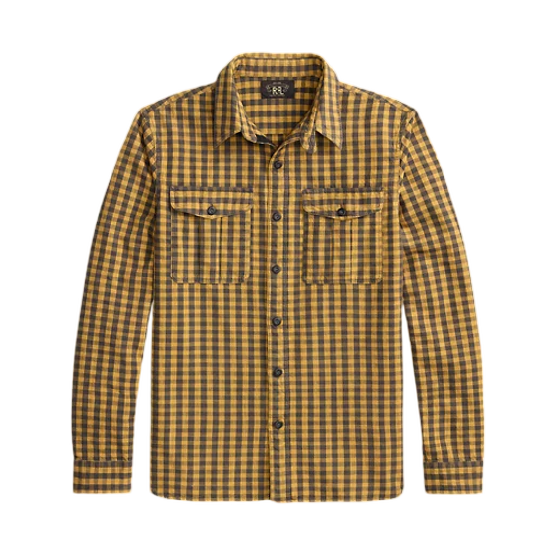더블알엘 체크 워크셔츠 골드 차콜(Double RL Checked Workshirt Gold Charcoal)