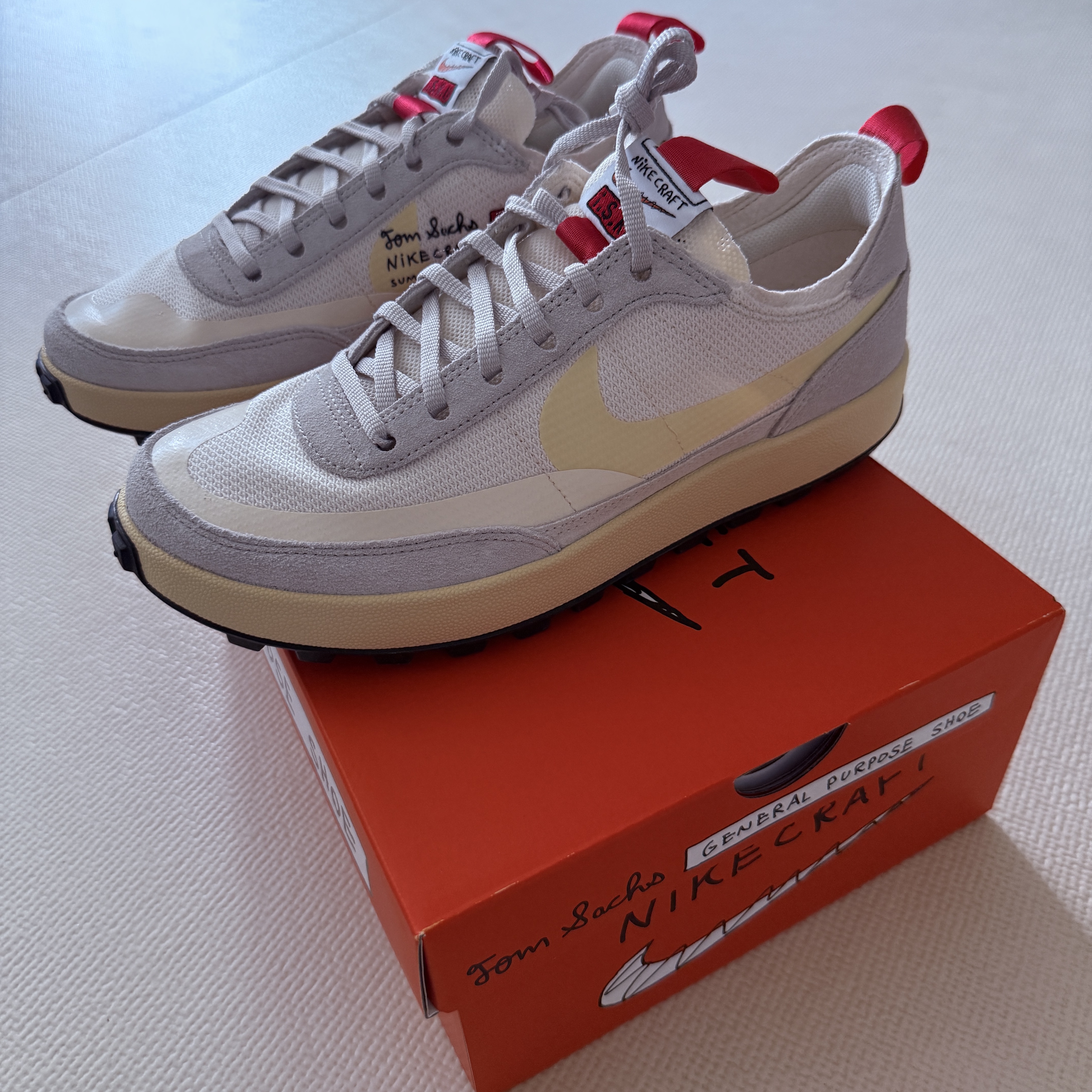 Nike x Tom Sachs General Purpose Shoe Grey Yellow 착용 스타일 - 1