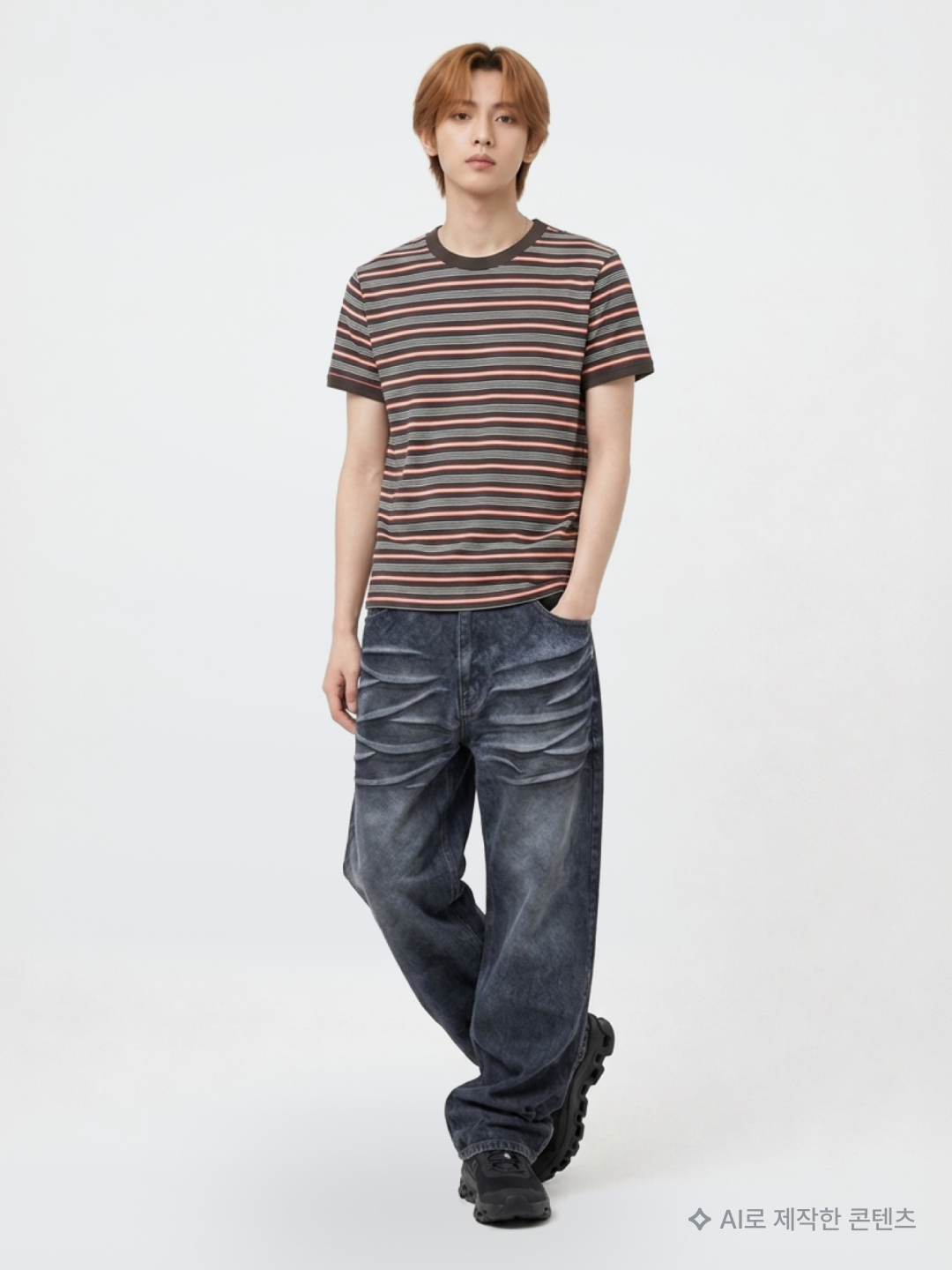 Adidas Arsenal FC OG Track Top Better Scarlet Off White - KR Sizing (Non Marking Ver.), Flavorism VTG Washed Cargo Pants Washed Olive Gray 착용 스타일 - 4