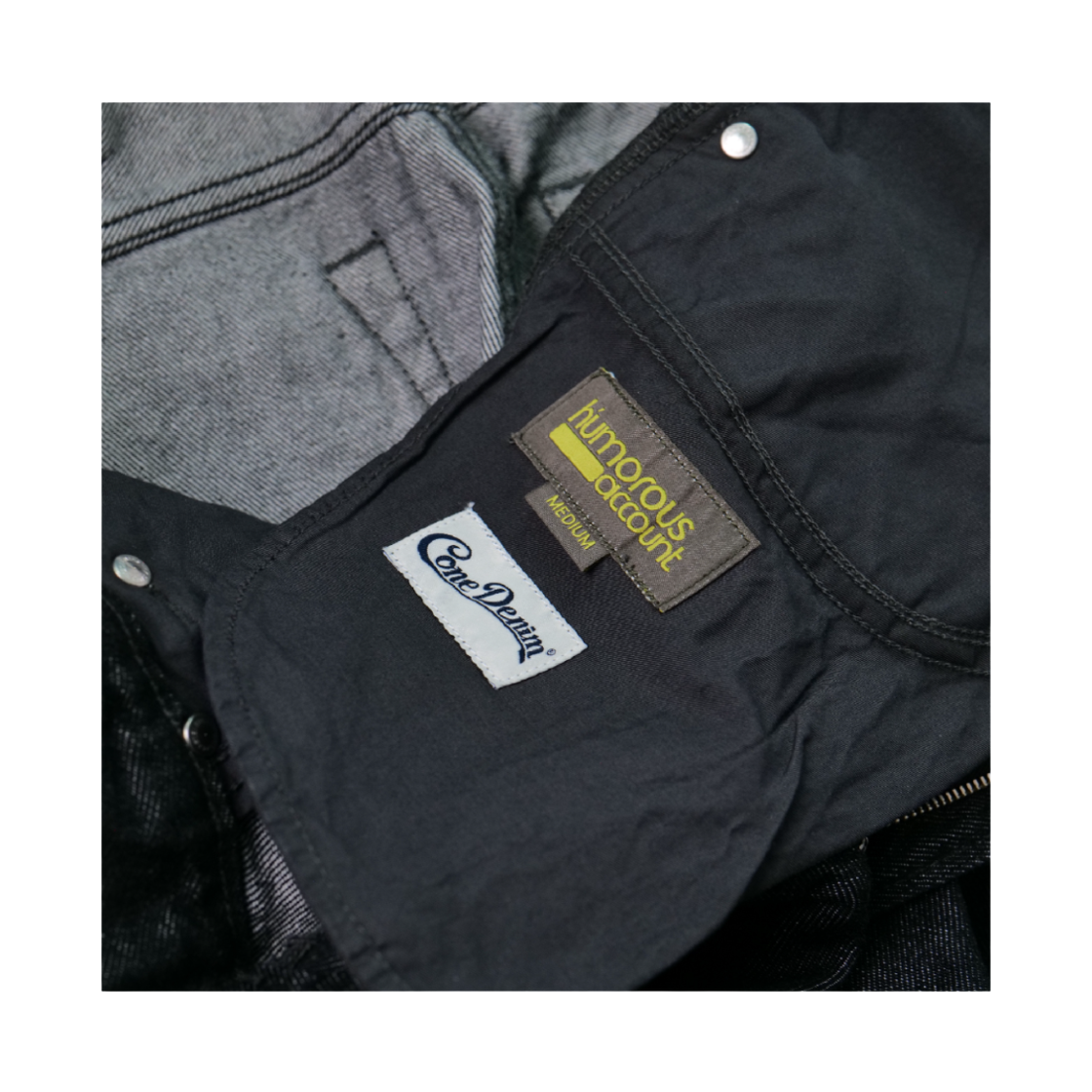 휴머러스 어카운트 5포켓 데님 팬츠 블랙(원워시)(humorous account 5P Denim Pants Black(One Washed)) - 4