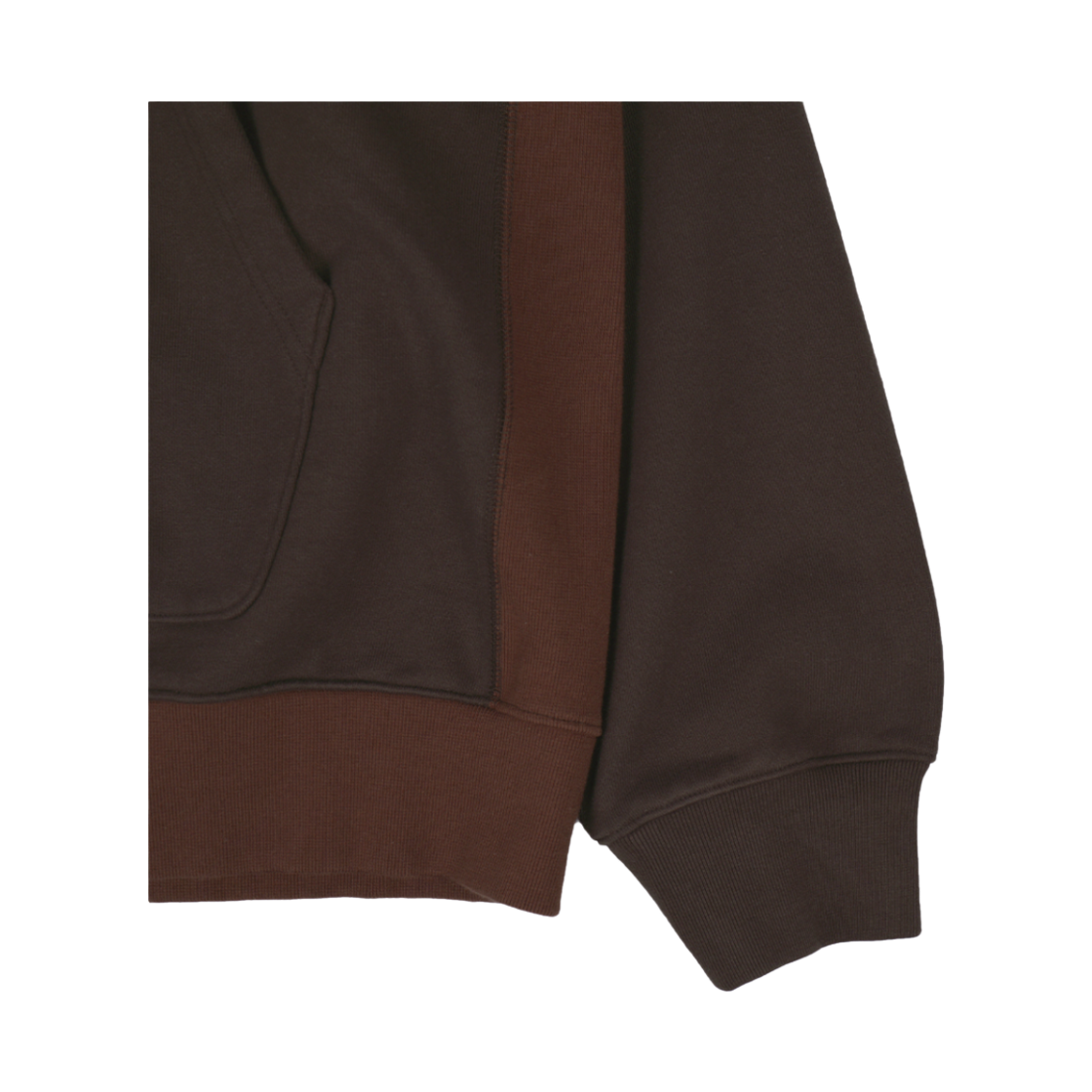 휴머러스 어카운트 빅 포켓 스웻 후드 다크 브라운(humorous account Big Pk Sw Hoodie Dark Brown) - 5