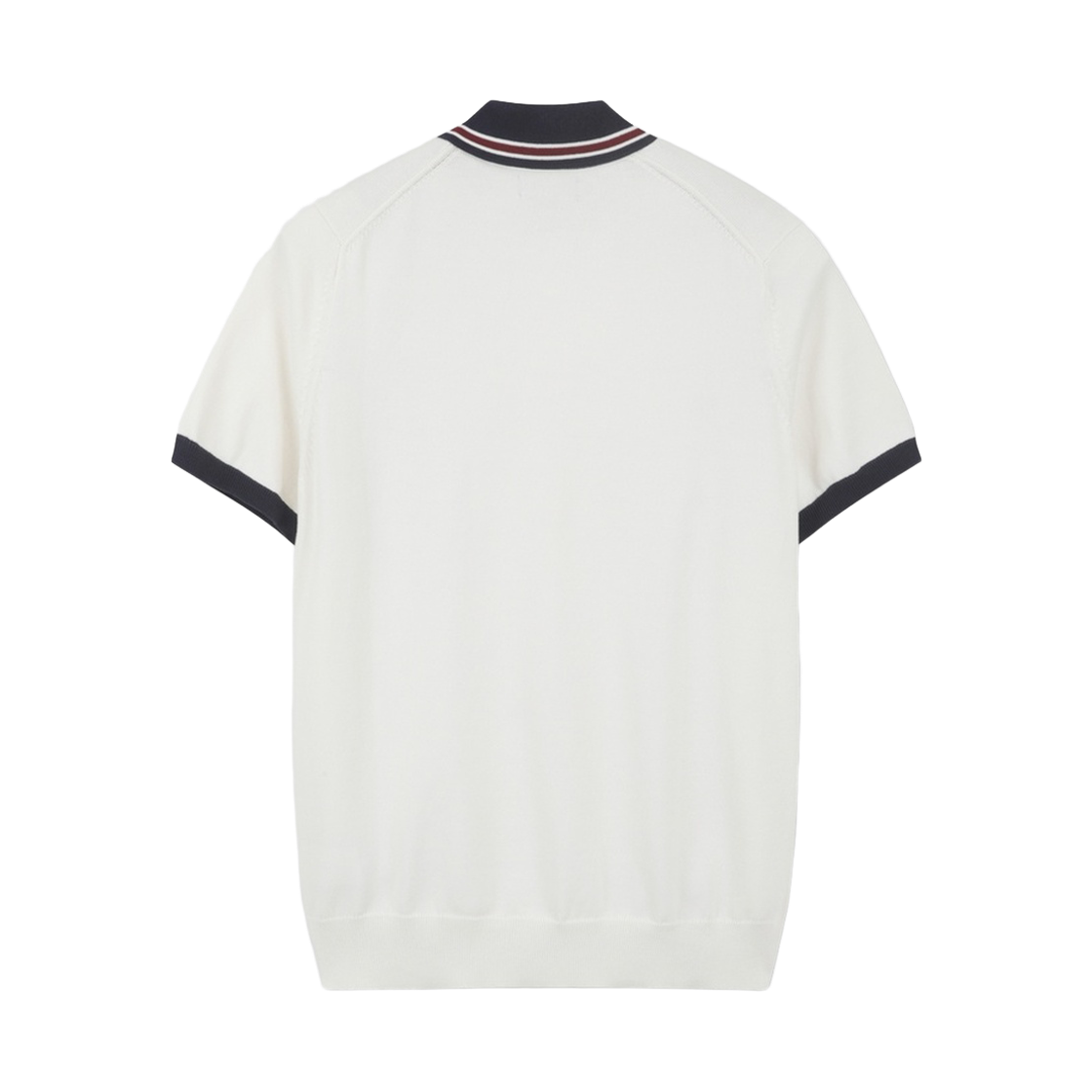 브룩스브라더스 배색 폴로 스웨터 화이트(BrooksBrothers Color Block Polo Sweater White) - 2