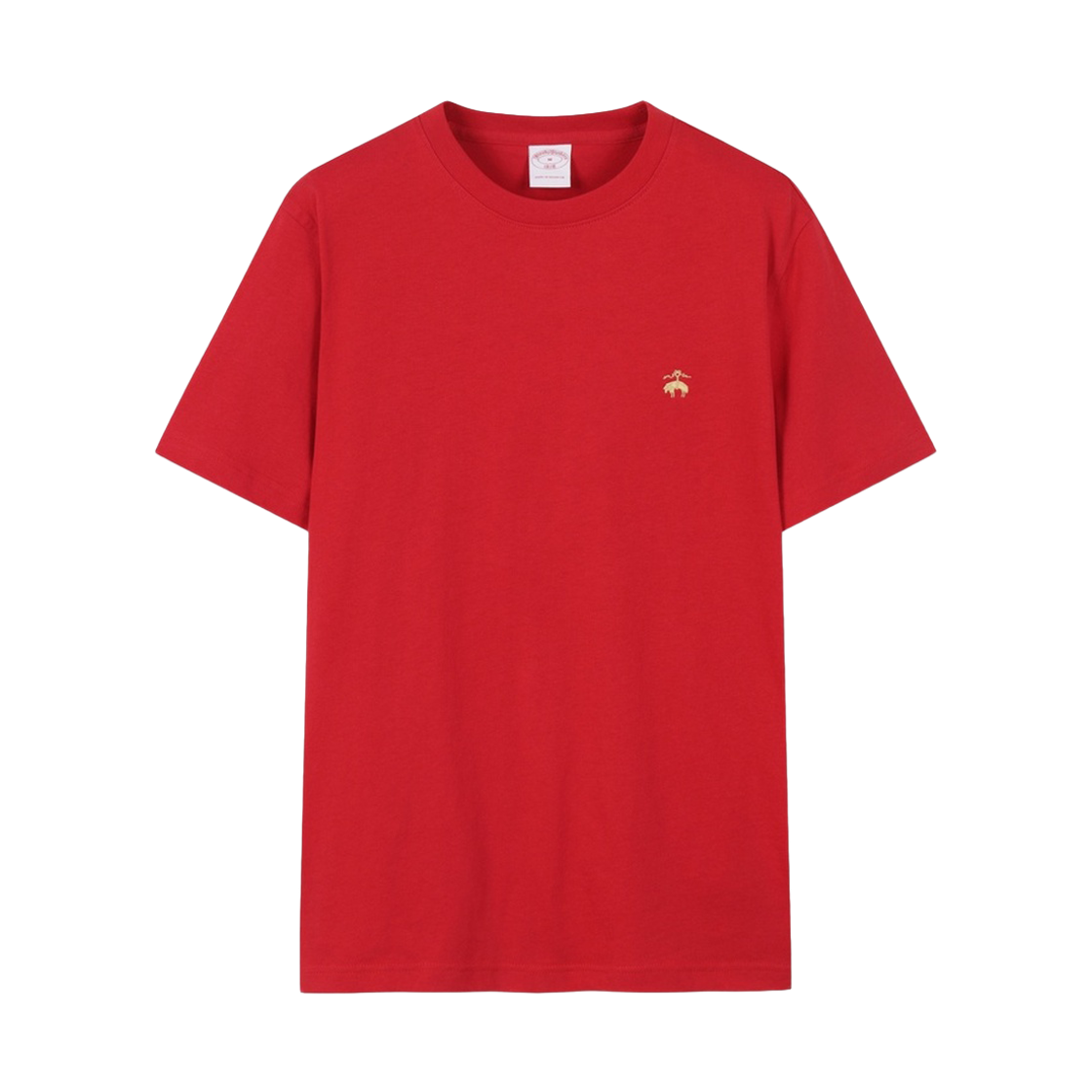 BBNPMN8039DGA BrooksBrothers Cotton Golden Fleece Logo Short Sleeve T-Shirt Red