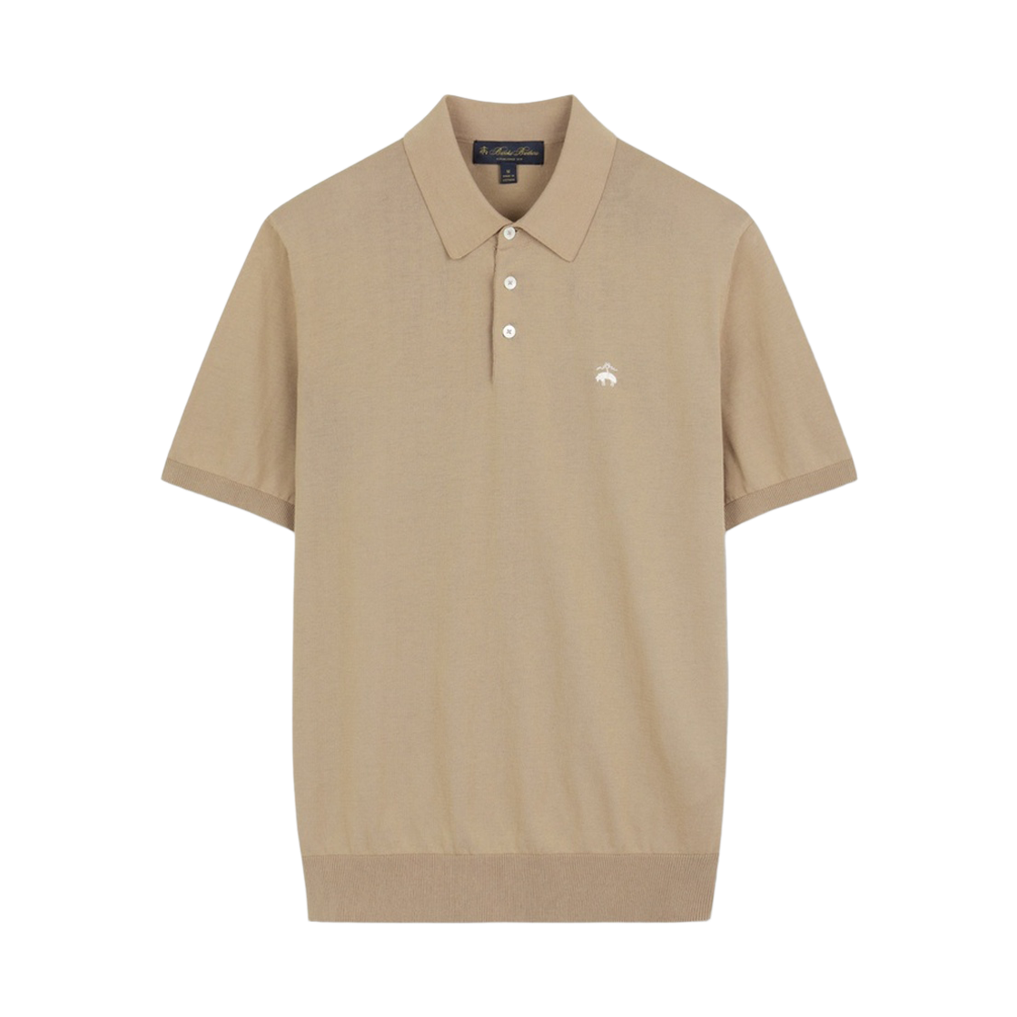 브룩스브라더스 온라인단독 코튼 폴로 반팔 스웨터 베이지(BrooksBrothers Online Exclusive Cotton Polo Short Sleeve Sweater Beige)