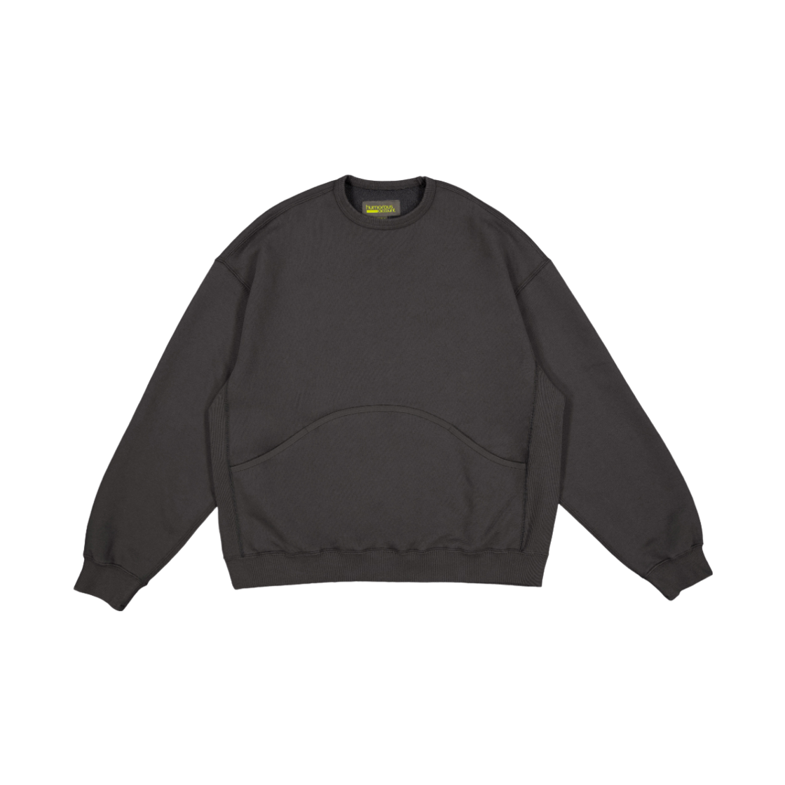 HM25SS-SW01 humorous account Wave Pk Sw Shirt Charcoal