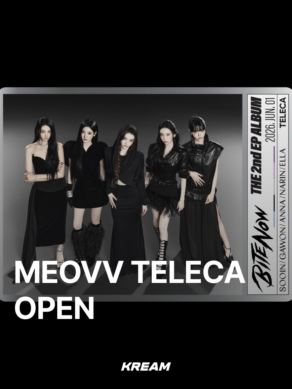 MEOVV TELECA COLLECTION CARD, MEOVV TELECA LIMITED EDITION 착용 스타일 - 1