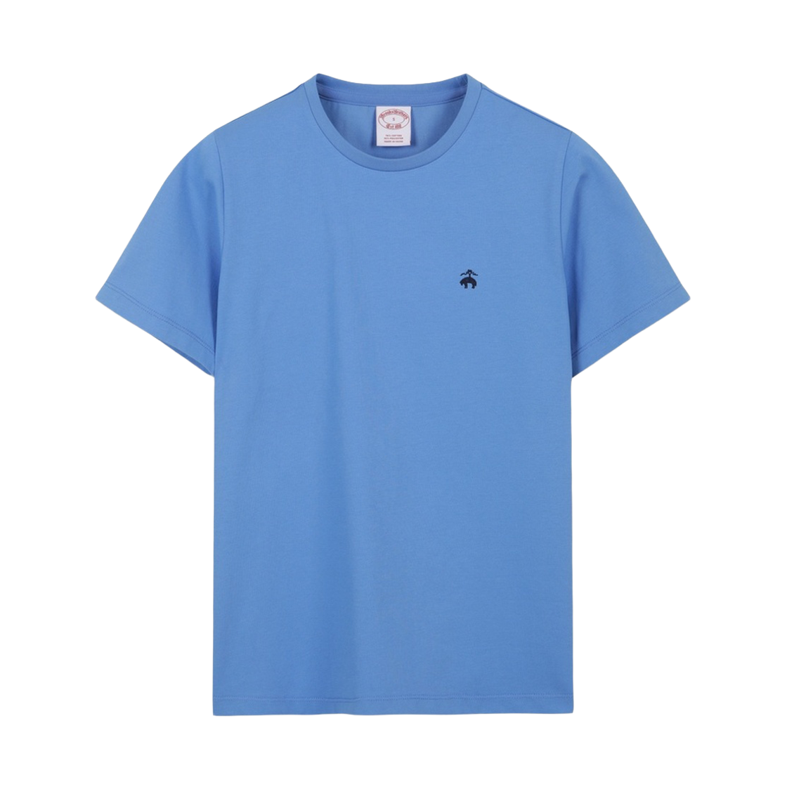 BBNPWBG201MGM BrooksBrothers Women's Cotton Crewneck Short Sleeve T-Shirt Blue