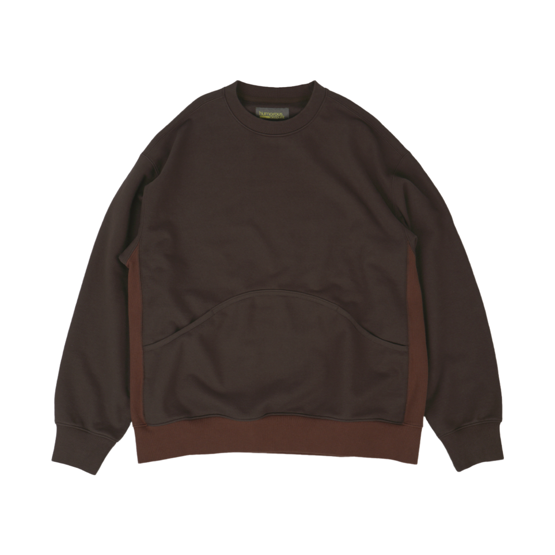 HM24AW-SW02 humorous account Wave Pk Sw Shirt Dark Brown