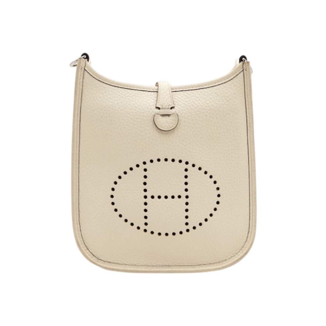 ITHQMSL8NUGK Hermes Evelyne 16 TPM Clemence Silver Shoulder Bag