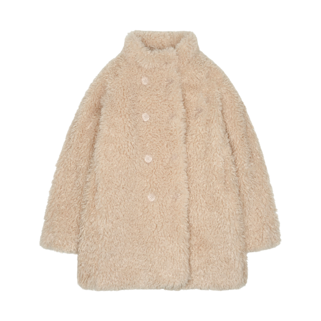 코이세이오 소프트 퍼 코트 라이트 베이지(COYSEIO Soft Fur Coat Light Beige)