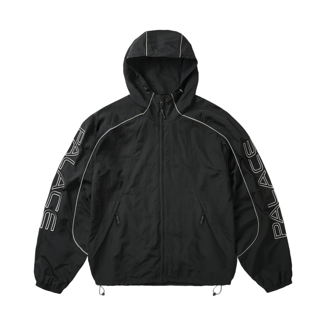 - Palace Piped Shell Jacket Black - 26FW