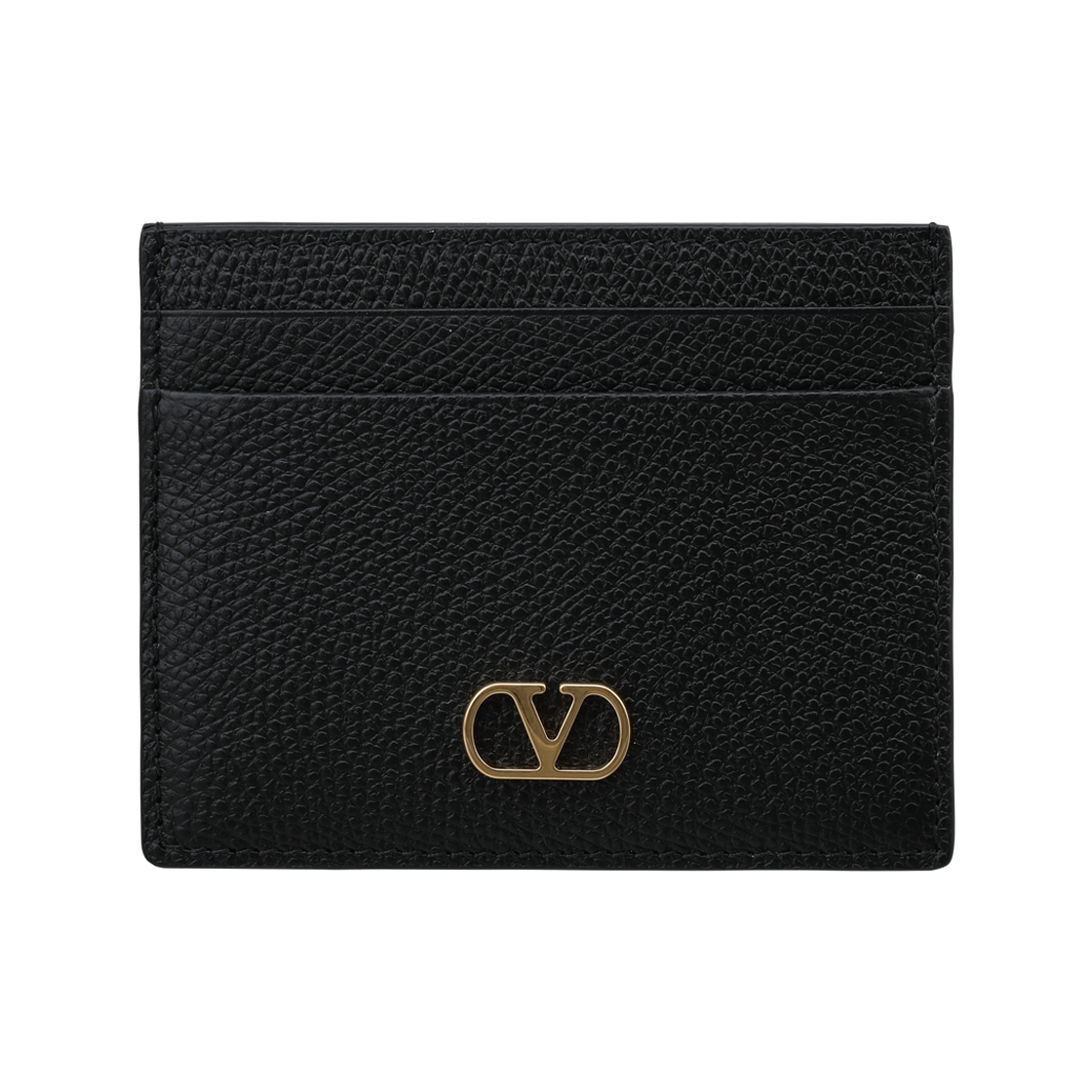 8W2P0AJ7 SNP 0NO [25% 쿠폰] Valentino Vlogo Signature Grainy Calfskin Card Holder Black