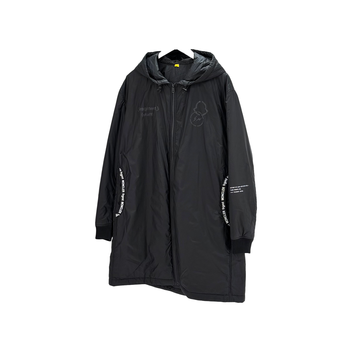 ITDQSOTCHIW2 Moncler Genius Fragment Long Puffer Jacket Black