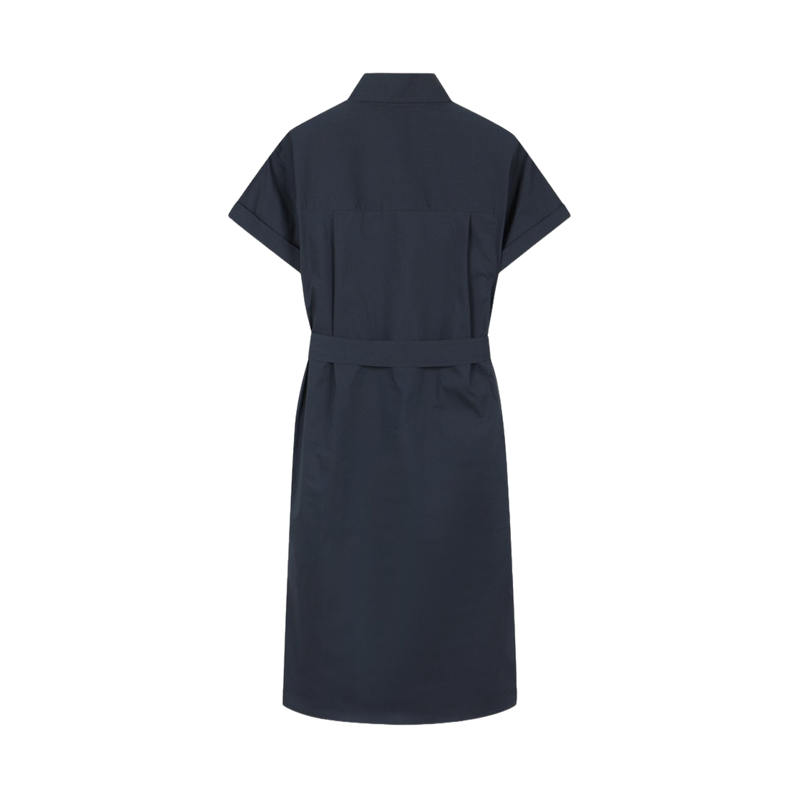 브룩스브라더스 여성 벨티드 반팔 셔츠 원피스 네이비(BrooksBrothers Women's Belted Short Sleeve Shirt Dress Navy) - 2