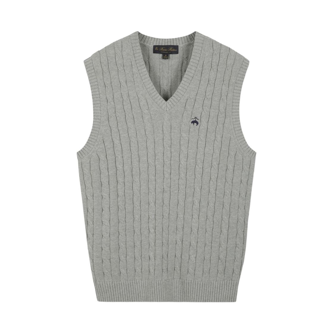 브룩스브라더스 코튼 케이블 베스트 그레이(BrooksBrothers Cotton Cable Vest Grey)