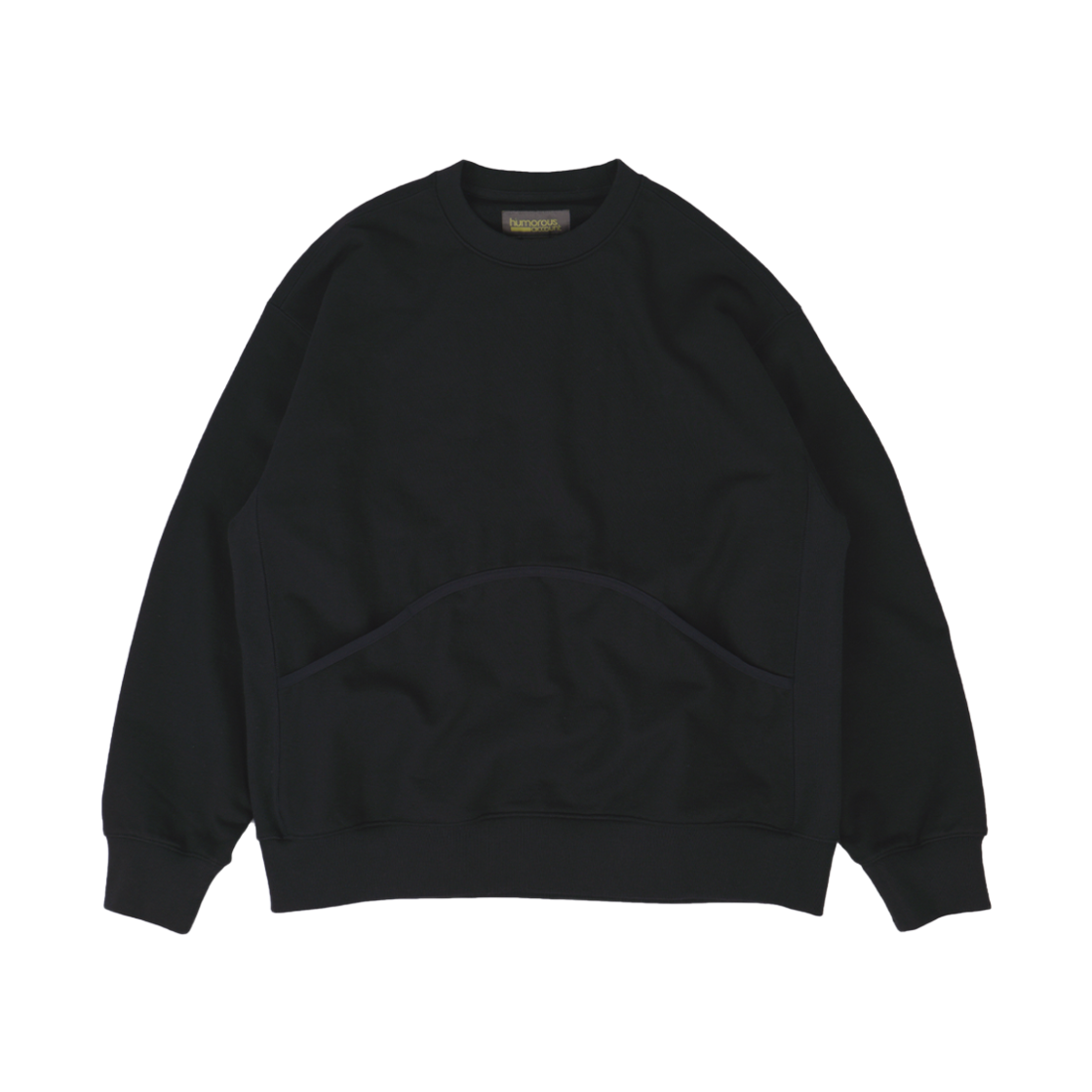 HM24AW-SW02 humorous account Wave Pk Sw Shirt Black