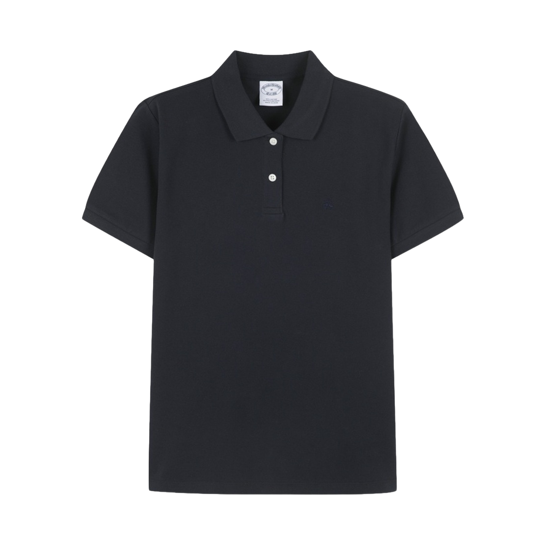 BBNTWBG202RGM BrooksBrothers Women's Logo Cotton Pique Polo Shirt Dark Navy