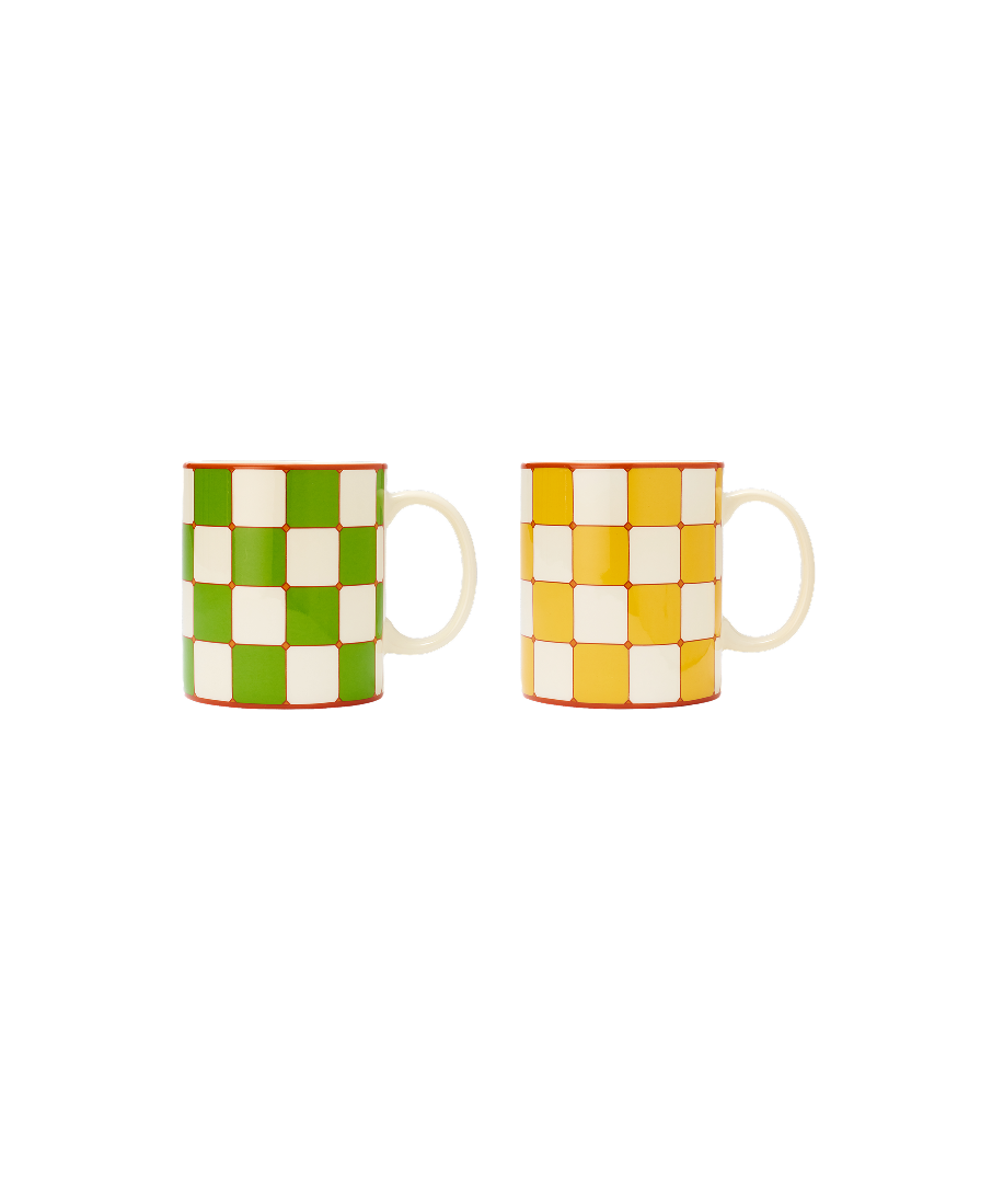 세이투셰 체커보드 머그 2종(Say Touche Checkerboard Mug 2colors) - 1