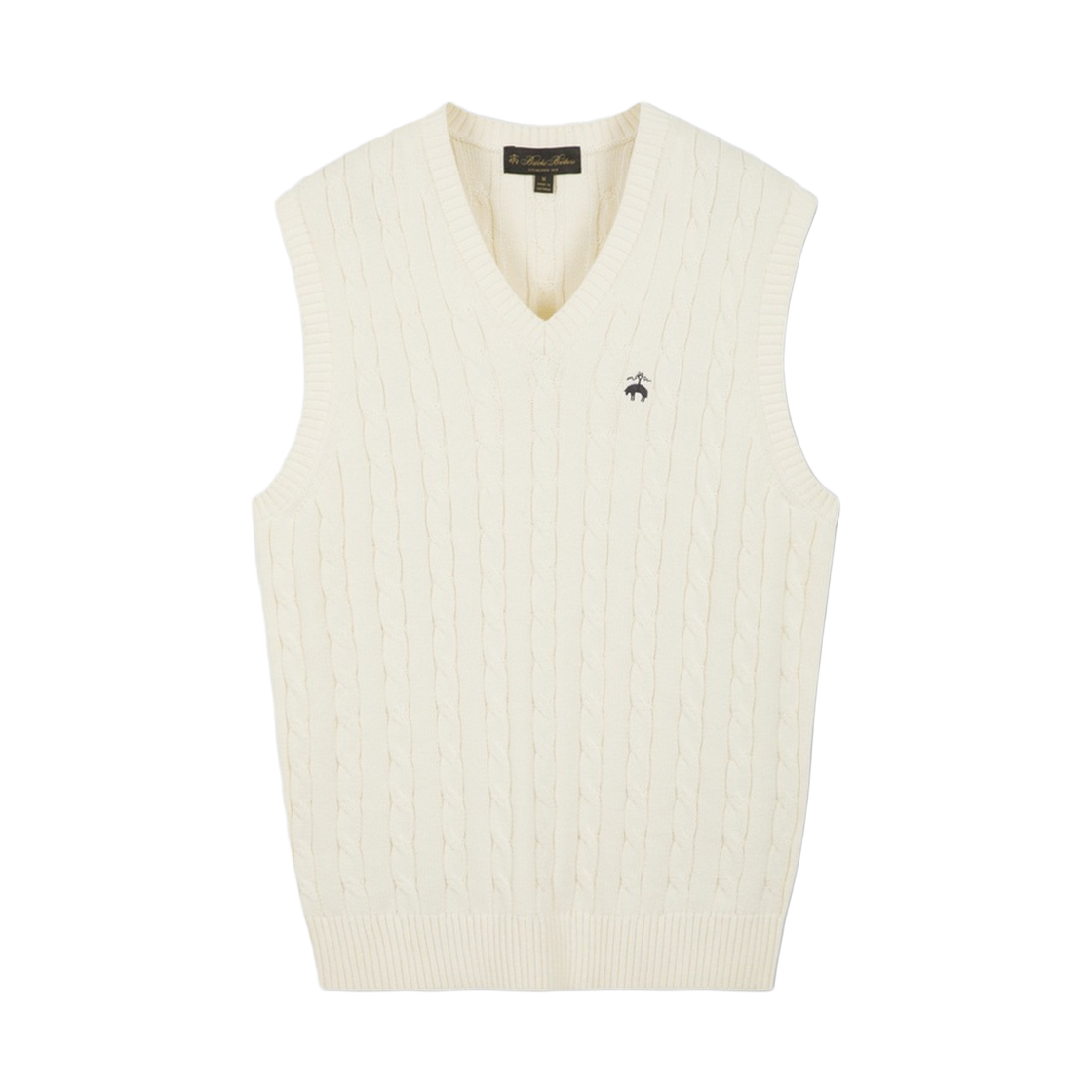 브룩스브라더스 코튼 케이블 베스트 아이보리(BrooksBrothers Cotton Cable Vest Ivory)