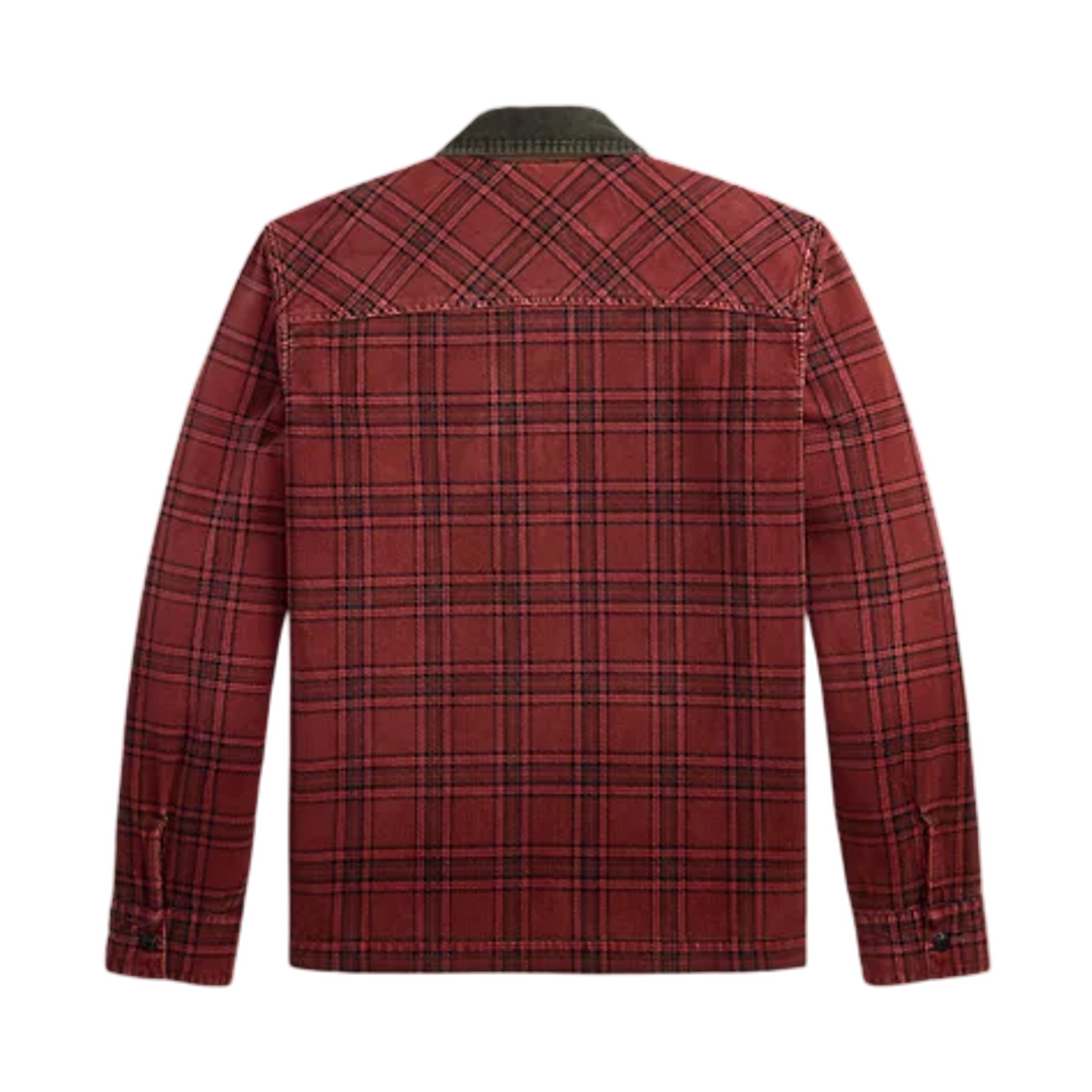 더블알엘 플레이드 코듀로이 오버셔츠 레드 블랙(Double RL Plaid Corduroy Overshirt Red Black) - 2