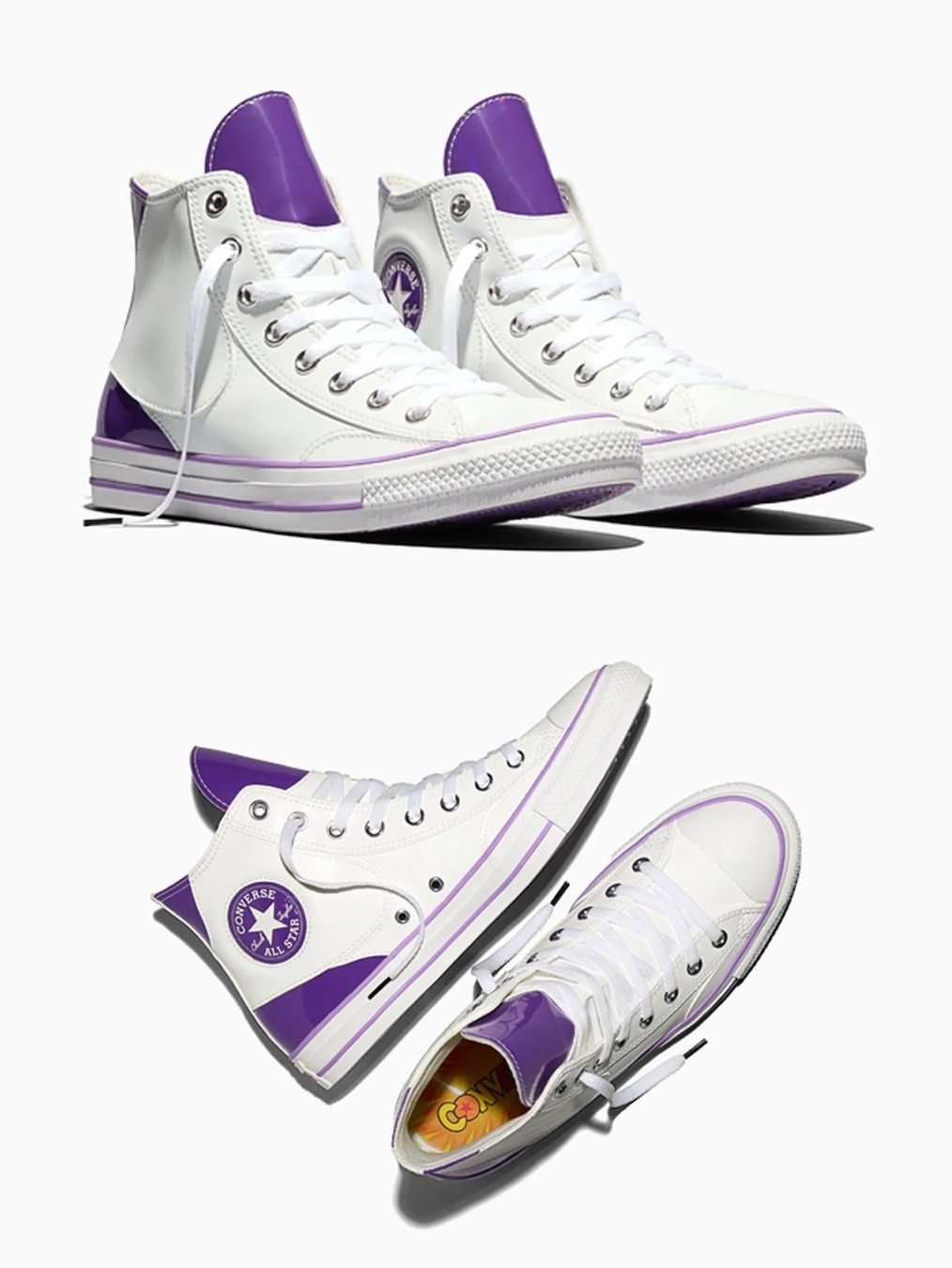 Converse x Dragon Ball Z Chuck Taylor All Star Goku Exuberance Poseidon, Converse x Dragon Ball Z Chuck 70 Shenron Black Cyber Yellow 착용 스타일 - 10