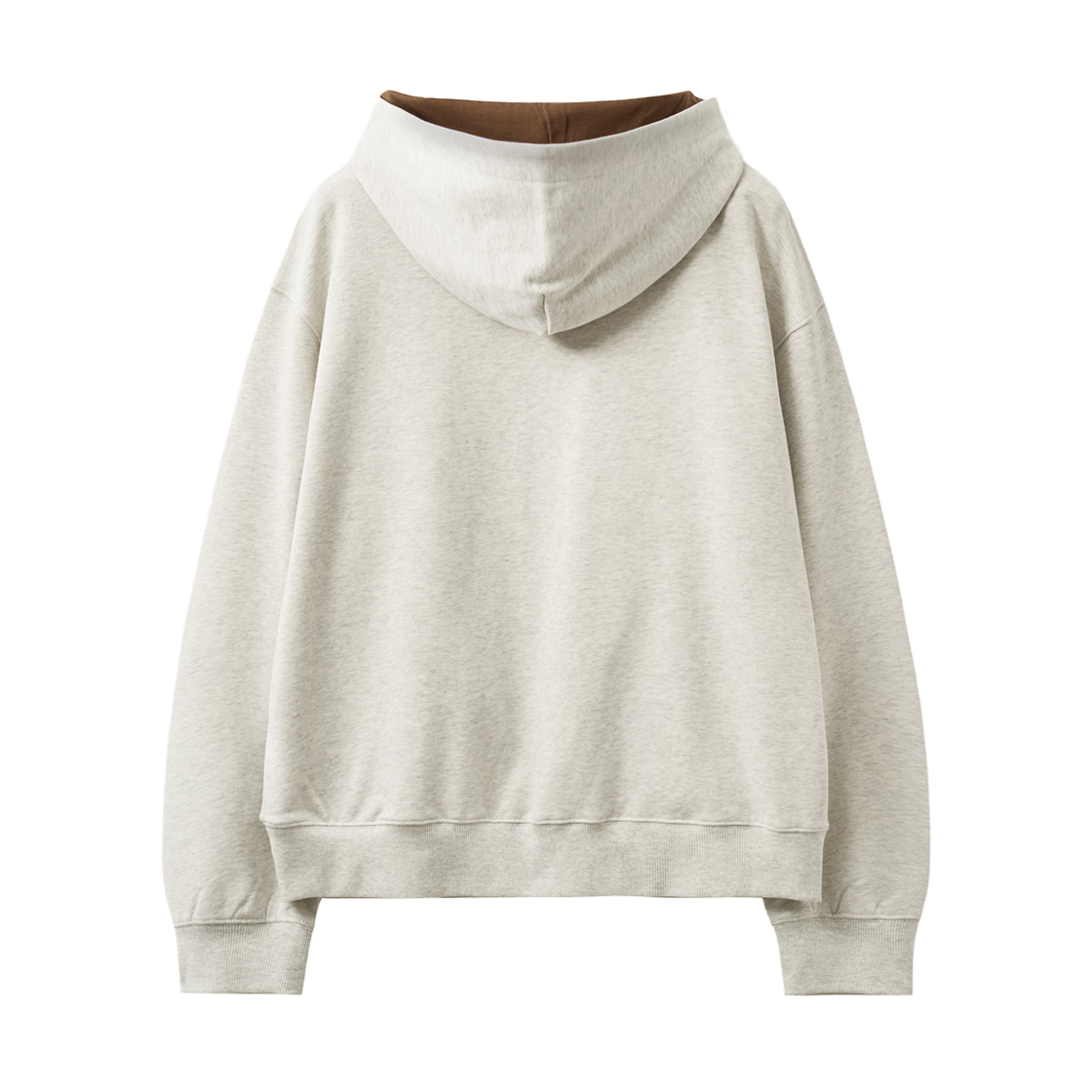 세터 스몰 리벳 아플리케 포켓 로고 후드 오트밀(SATUR Small Rivet Applique Pocket Logo Hoodie Oatmeal) - 2