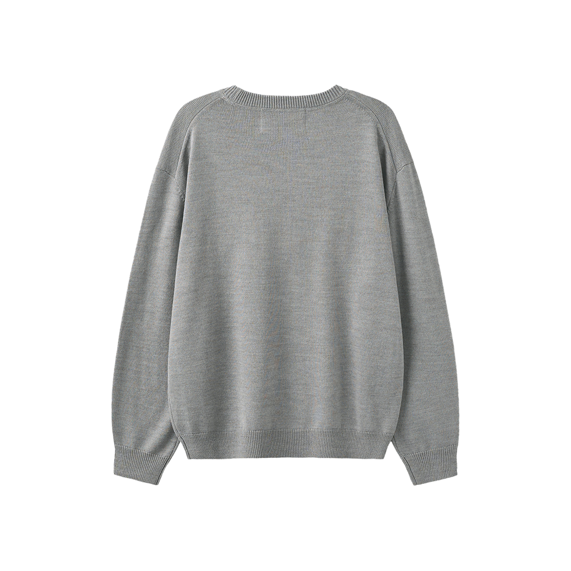세터 로렌 베이직 크루넥 니트 멜란지 그레이(SATUR Loren Basic Crewneck Knit Melange Gray) - 2