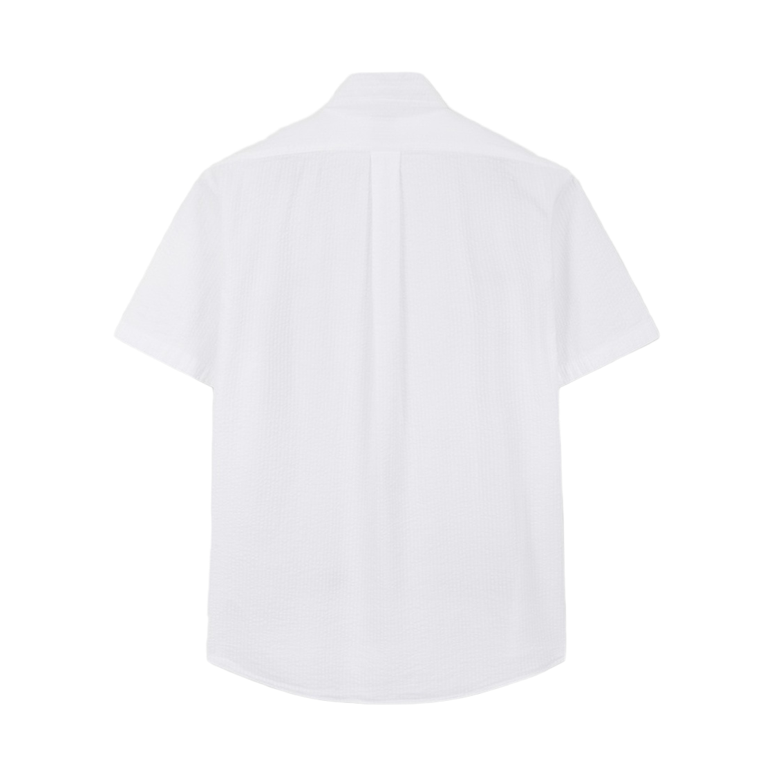 브룩스브라더스 시어서커 솔리드 반팔 셔츠 화이트(BrooksBrothers Seersucker Solid Short Sleeve Shirt White) - 2