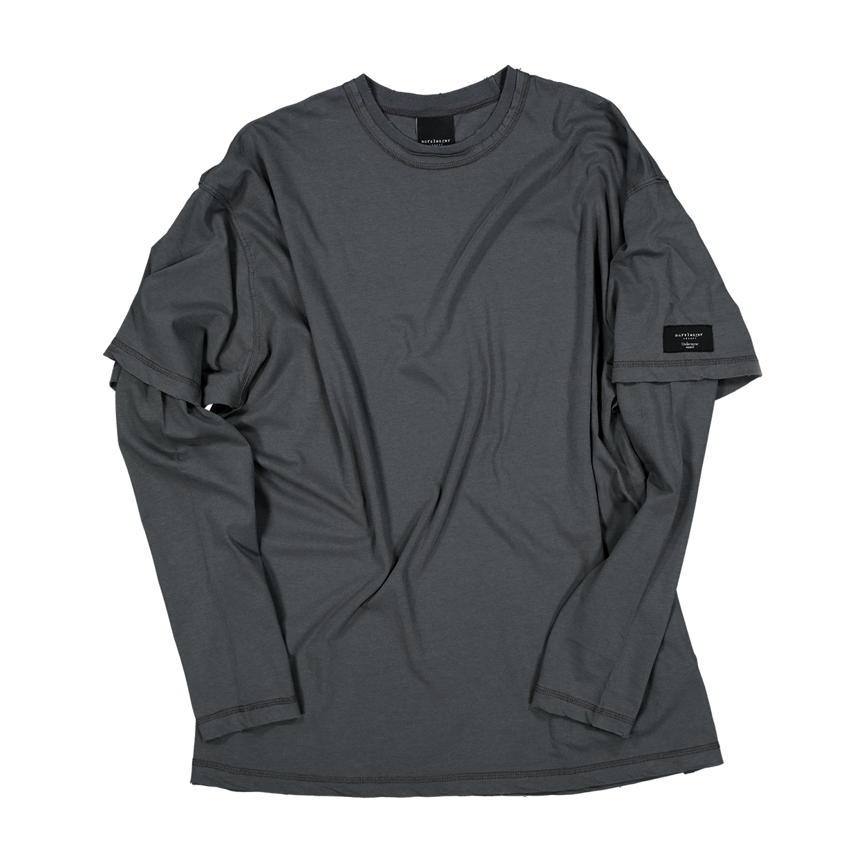 언더마이카 머슬랭거 언더레이어 롱 슬리브 차콜 그레이(Undermycar Murslanger Underlayer Long Sleeve Charcoal Gray) - 3
