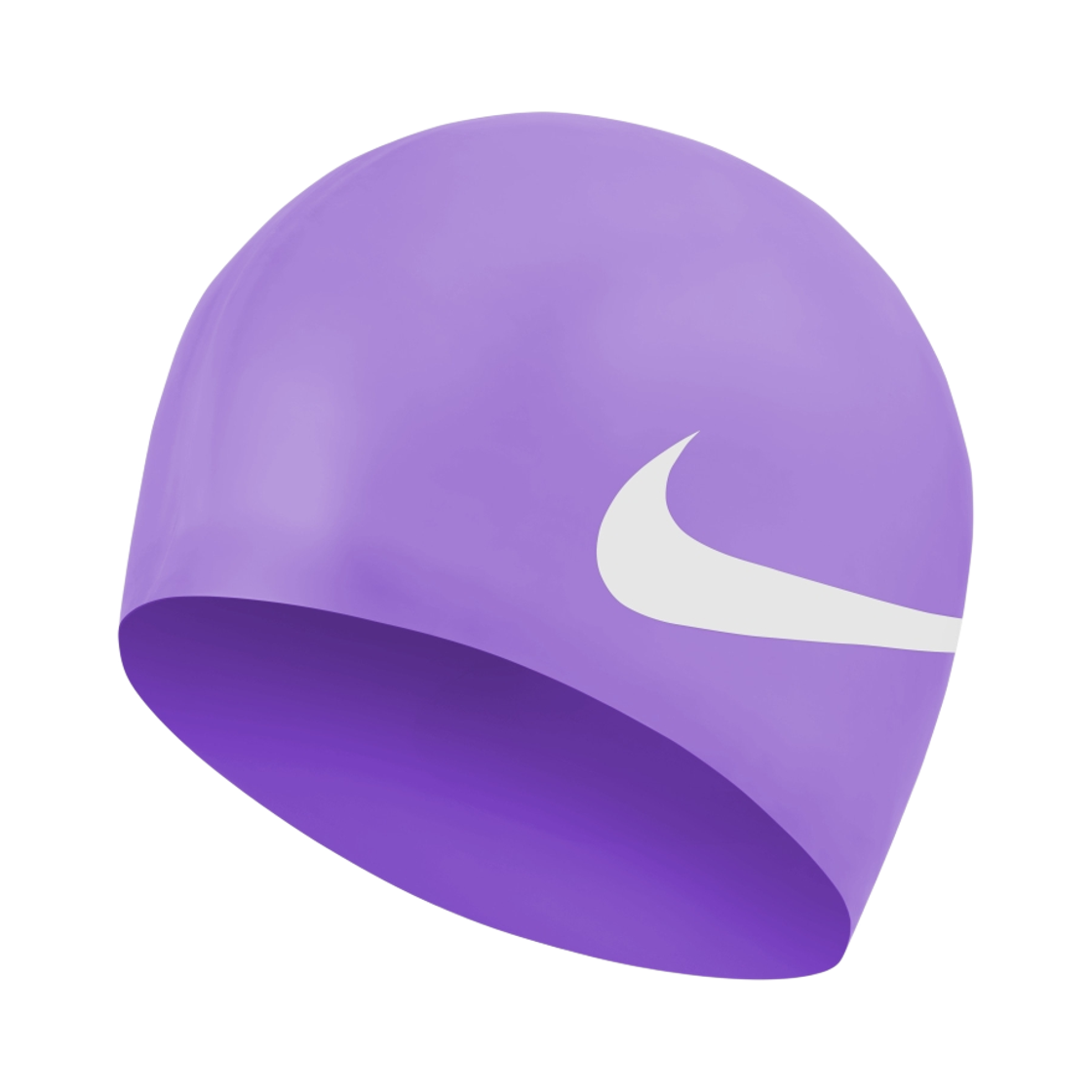 NESS8163-569 Nike Swim Big Swoosh Silicone Training Cap Bright Violet