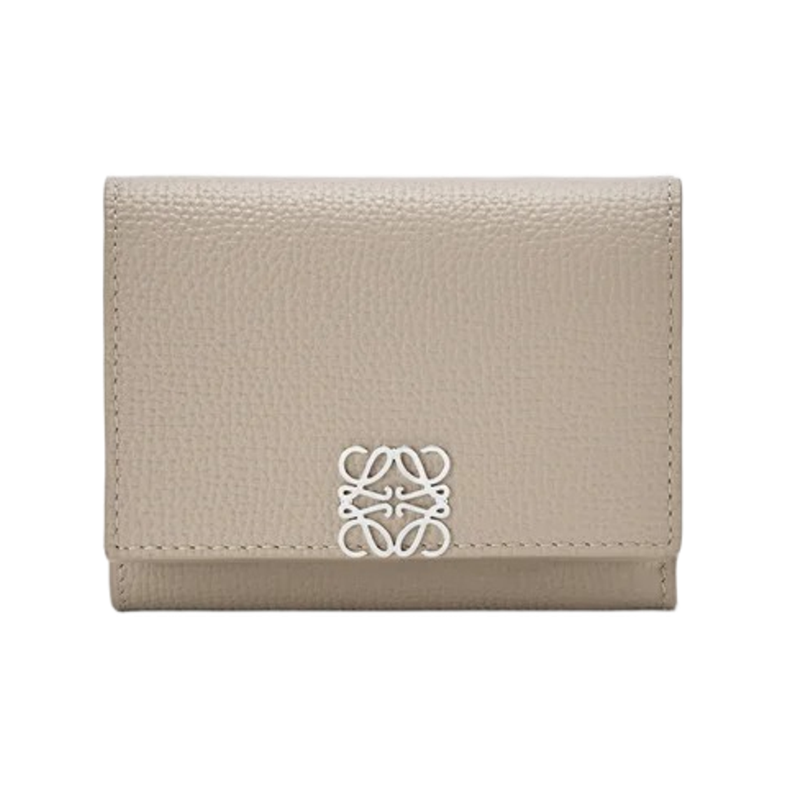 C821TR2X16-5541 Loewe Pebble Grain Calfskin Anagram Wallet Clay
