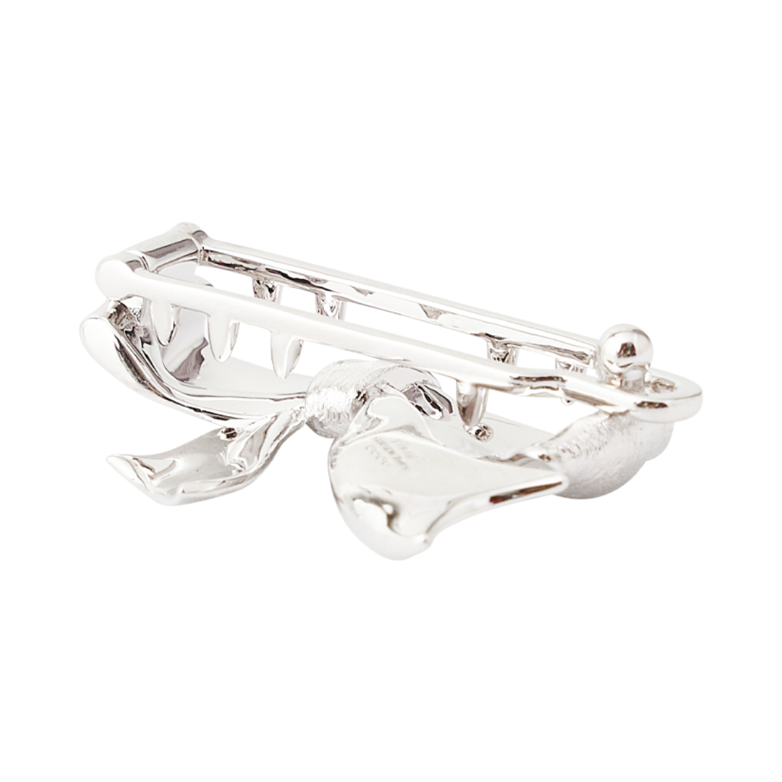 위민 기프트 보우노트 레트로 헤어 클립 실버 - 26FW(Yvmin Gift Bowknot Retro Hair Clip Silver - 26FW) - 4