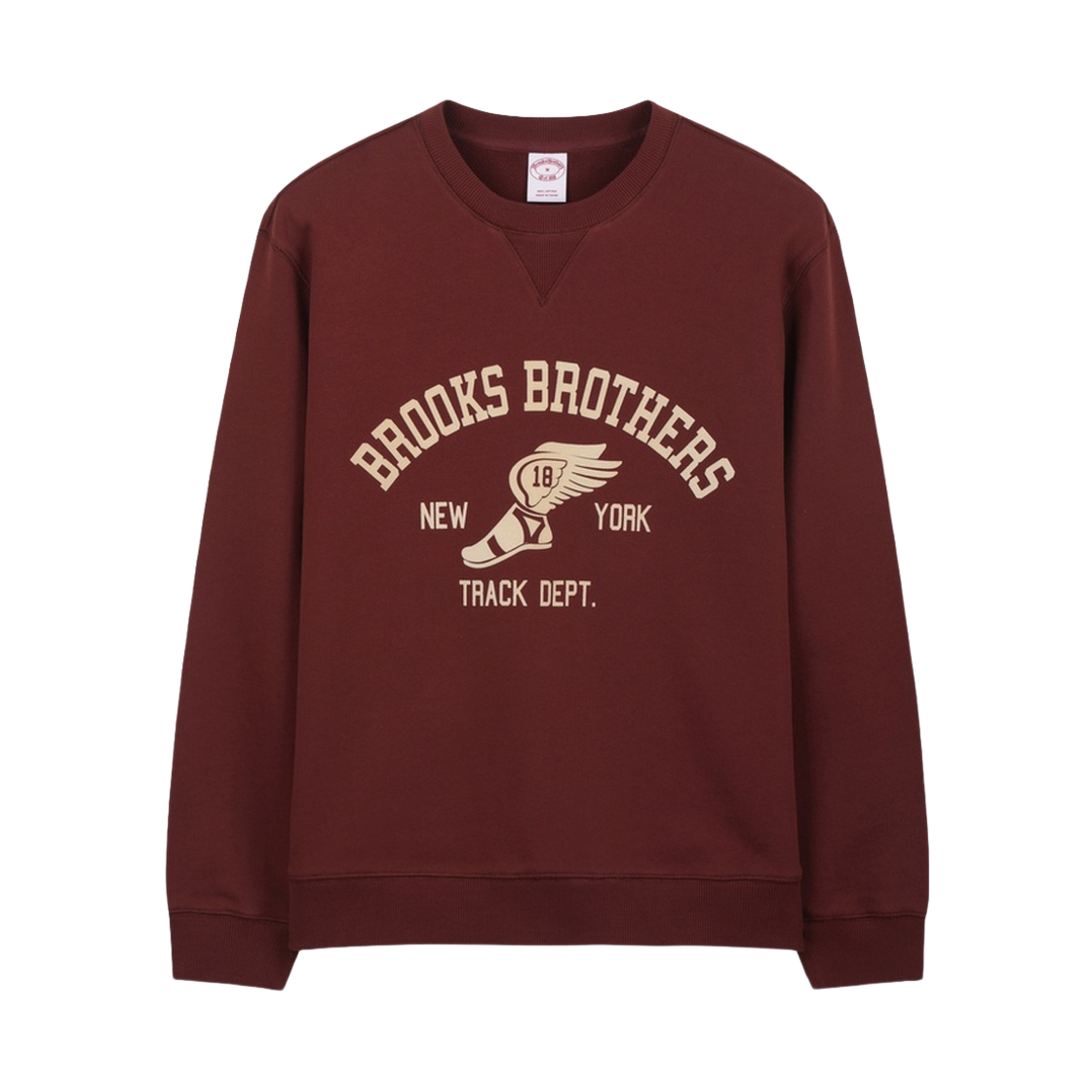 BBNPMBG101EGS BrooksBrothers Track Sweat Shirt Burgundy