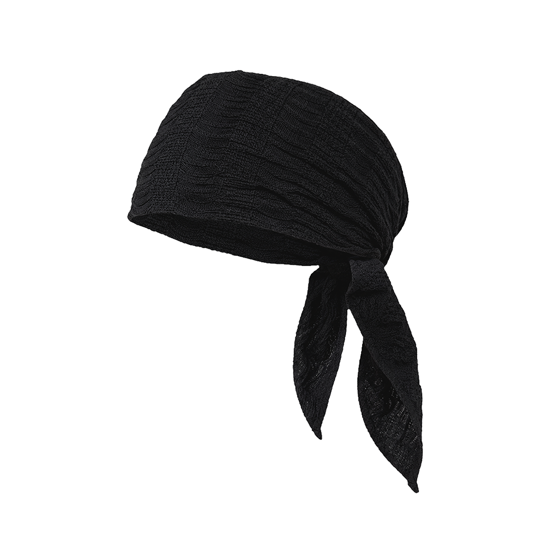 아오이로 리플 노마드 헤드랩 - 블랙(Aoiro Ripple Nomad Headwrap - Black) - 2