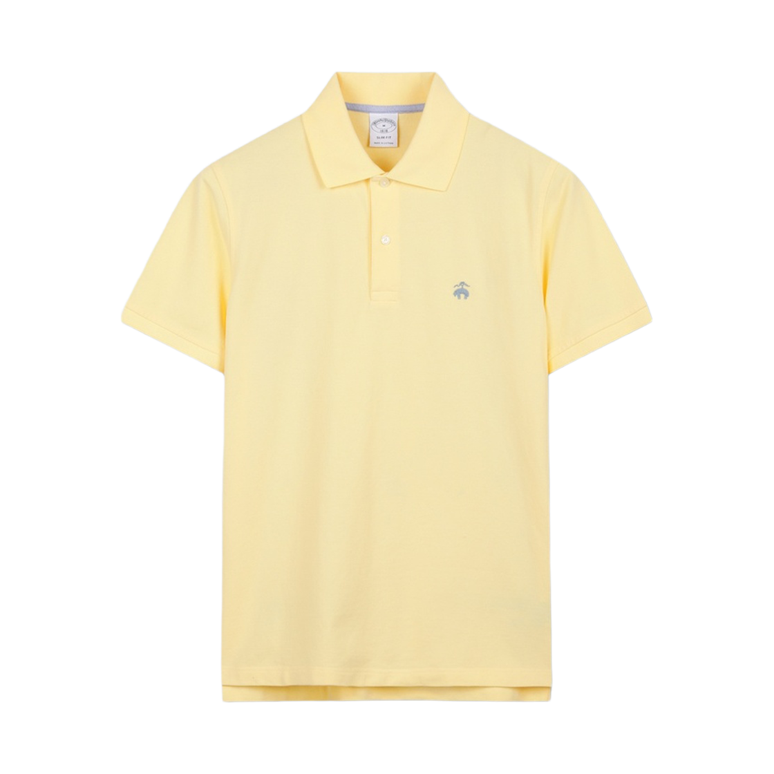 BBNTMN7782GGA BrooksBrothers Cotton Pique Polo Shirt Yellow