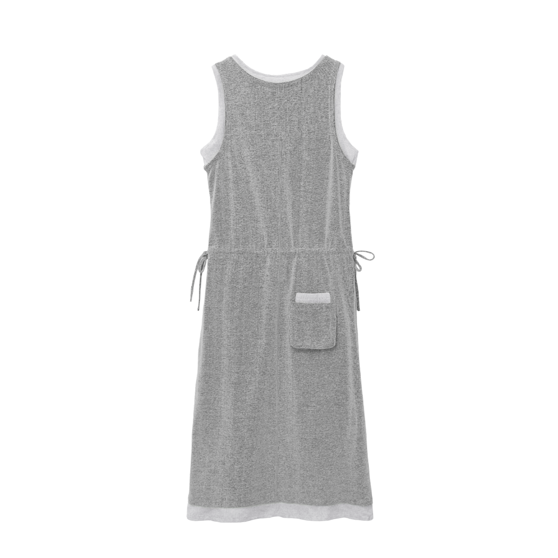 [더블적립] 폴리테루 우먼 레이어드 저지 드레스 라이트 그레이([더블적립] Polyteru Women Layered Jersey Dress Light Gray) - 2