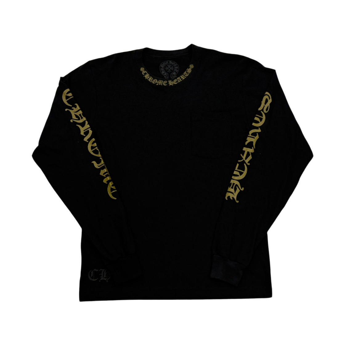 970008 the dosan_ Chrome Hearts Neck Lettering Long Sleeve