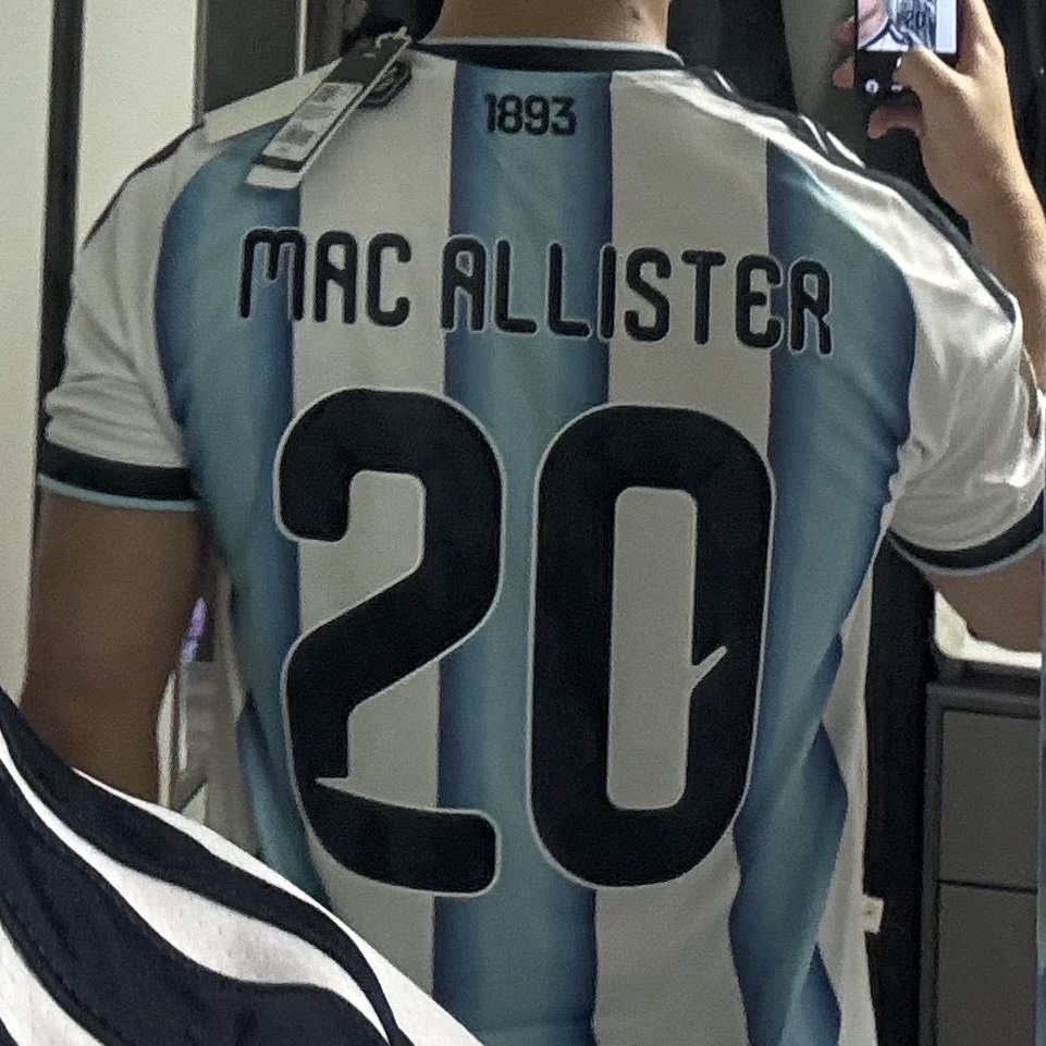 Adidas Argentina 2026 Home Jersey White Icey Blue - KR Sizing (Non Marking Ver.) 착용 스타일 - 3