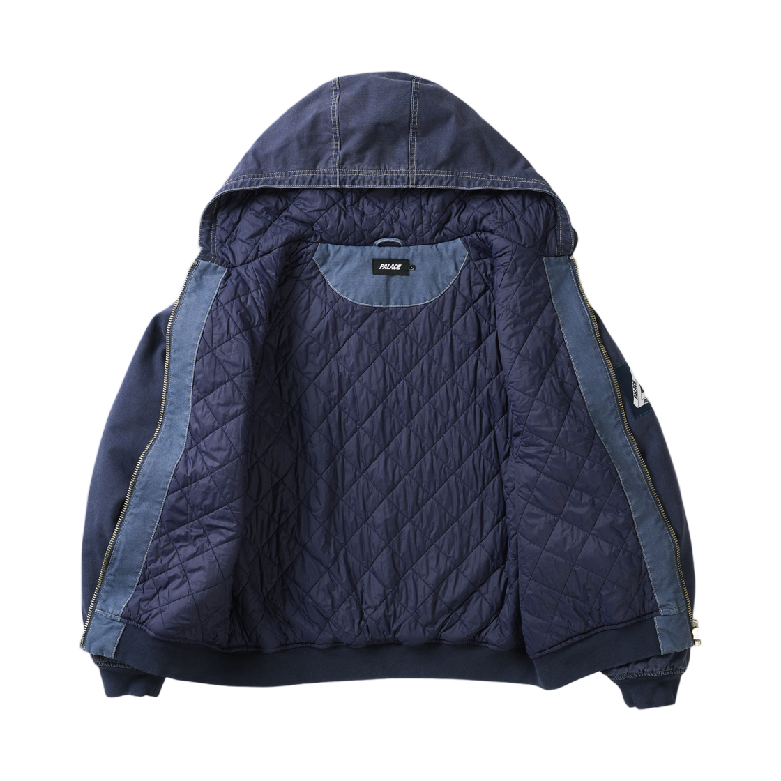 팔라스 10온즈 후드 캔버스 자켓 네이비 블루 - 26FW(Palace 10 oz. Hooded Canvas Jacket Navy Blue - 26FW) - 3