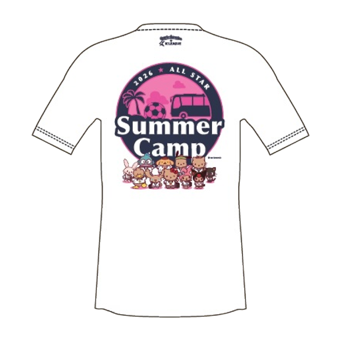 K 리그 x 산리오 캐릭터즈 2026 팀 K 리그 로고 티셔츠 A White(K League x Sanrio Characters 2026 Team K League Logo T-Shirt A)