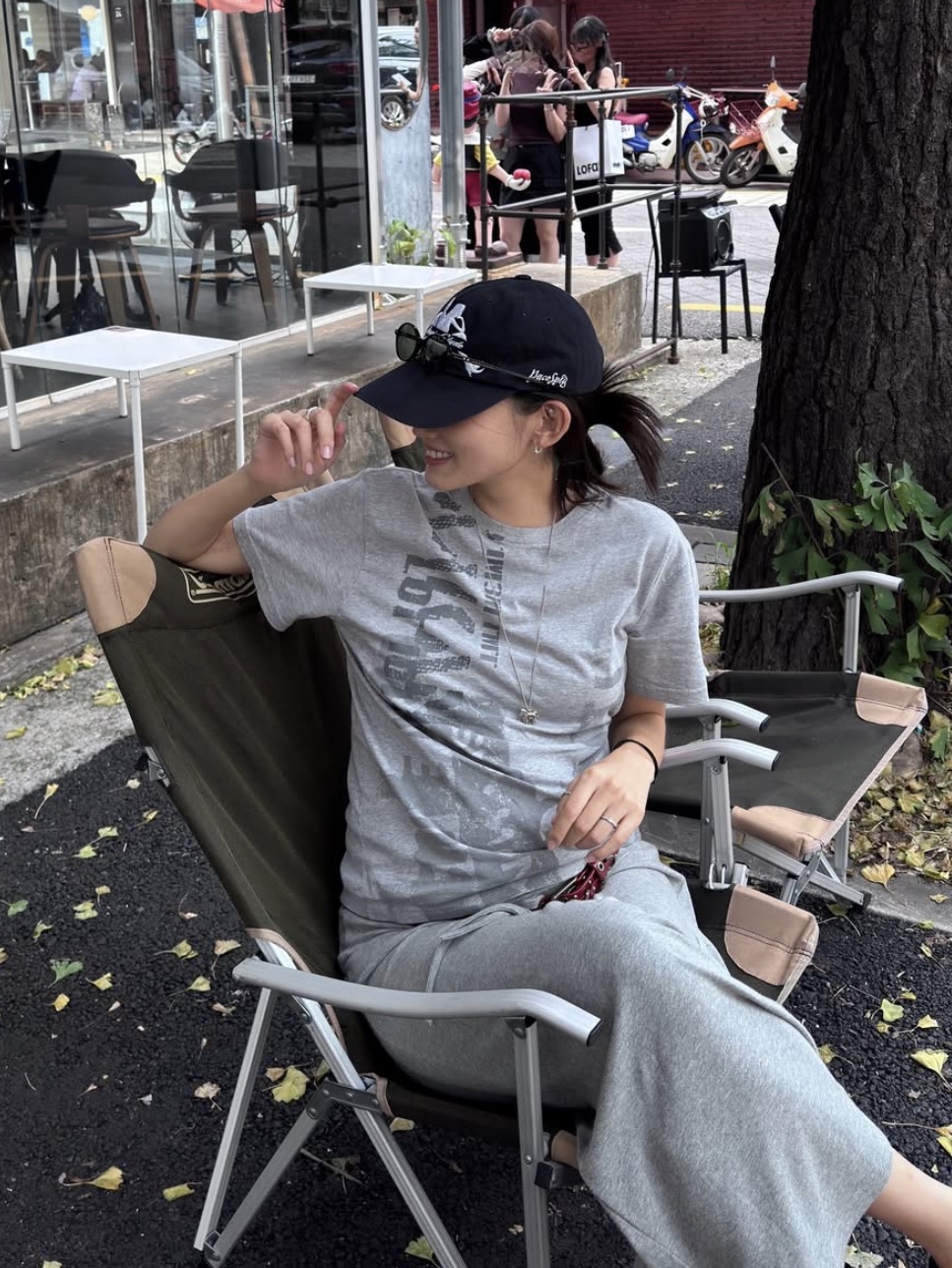 [트리플적립] PACOSPLY Baby Trouble Cap Navy, [트리플적립] PACOSPLY Baby Trouble Cap Red 착용 스타일 - 4