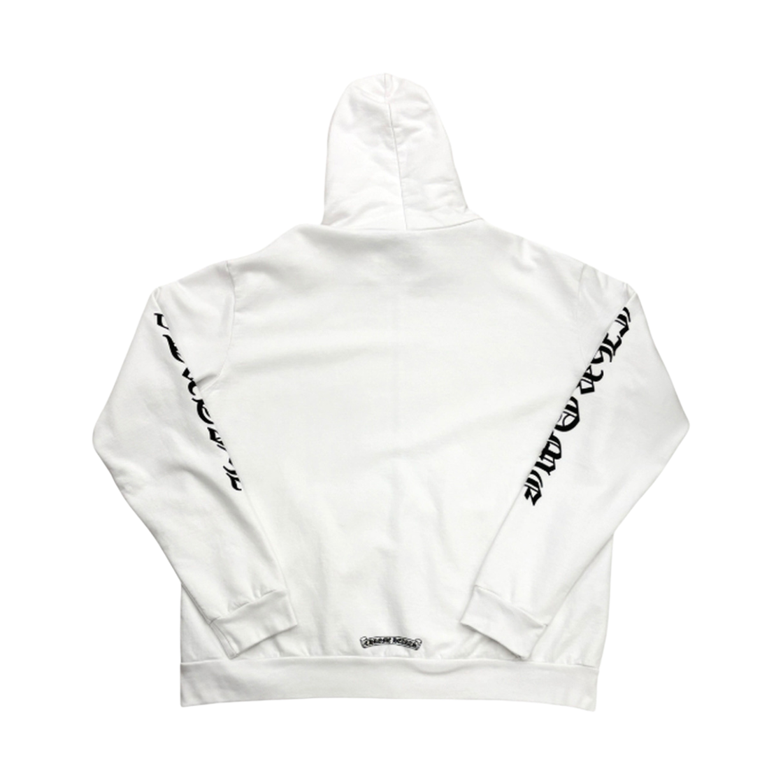 더도산 크롬하츠 버티컬 후드집업 화이트(the dosan_ Chrome Hearts Lettering Hoodie Zip Up) - 2