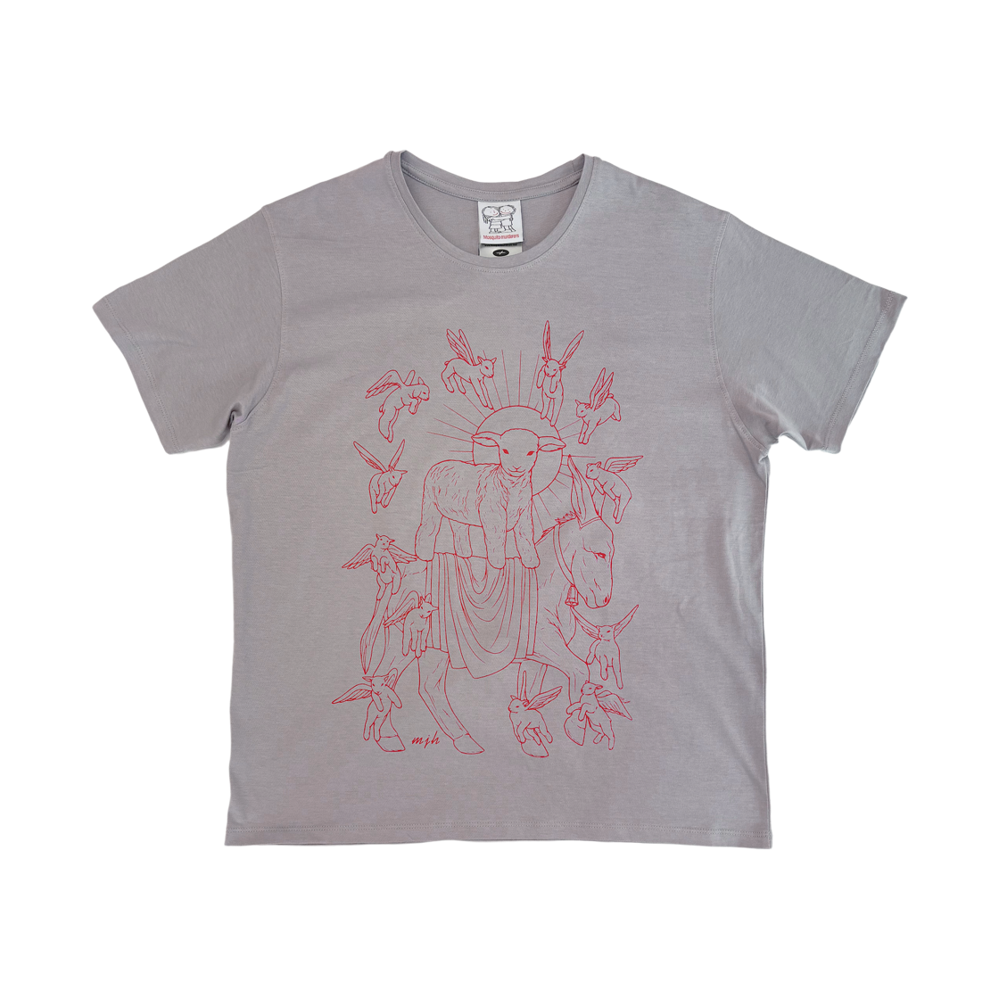 9606110 Mosquito Murderers Jerusalem Line Work T-Shirt Gray