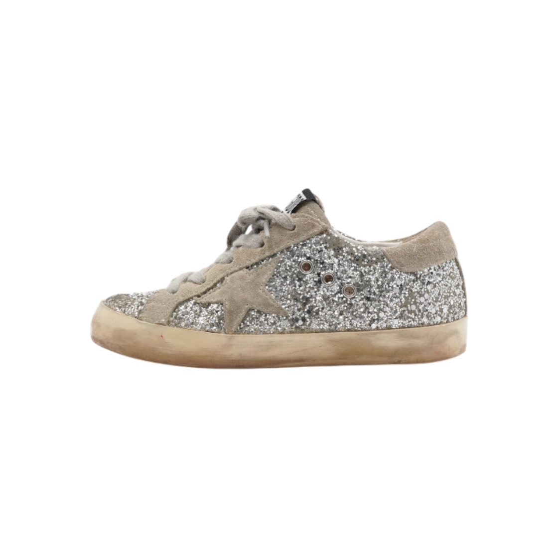 ITNVV4WP28T2 Golden Goose Kids Superstar Glitter Sneakers AA57899