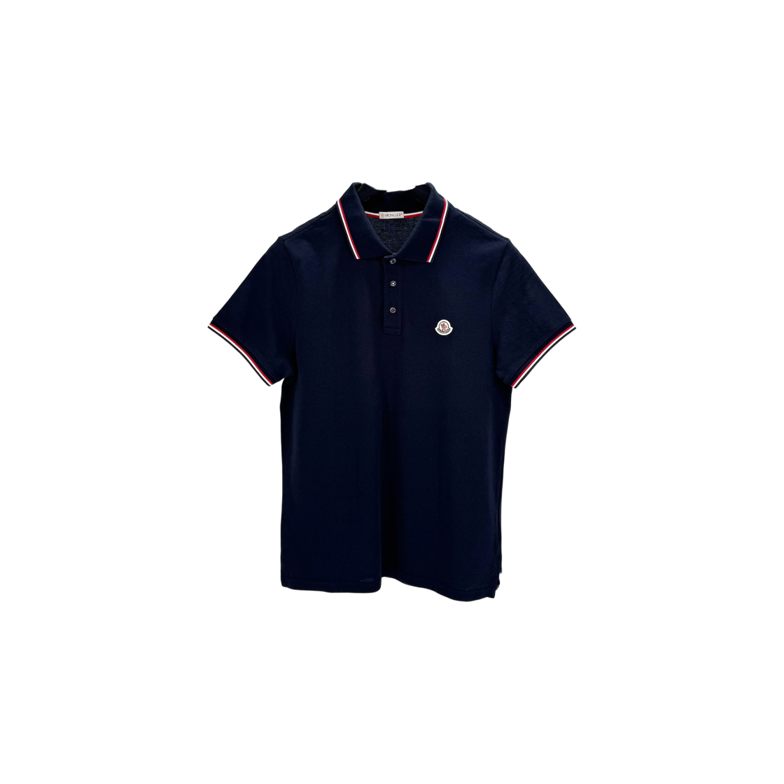 ITRA2BVI3VGR Moncler Polo T-Shirt Navy